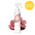 Hibiscus tea air and fabric spray bottle with white trigger sprayer, pink label