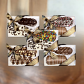 Assorted chocolate gift boxes set of 5 with ribbon-tied boxes of assorted bars