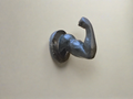 Cast iron muscle arm hook, dark blue-black wall-mounted decorative hook
