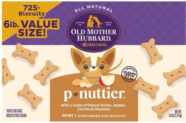Old Mother Hubbard p-nuttier mini crunchy dog biscuit value box