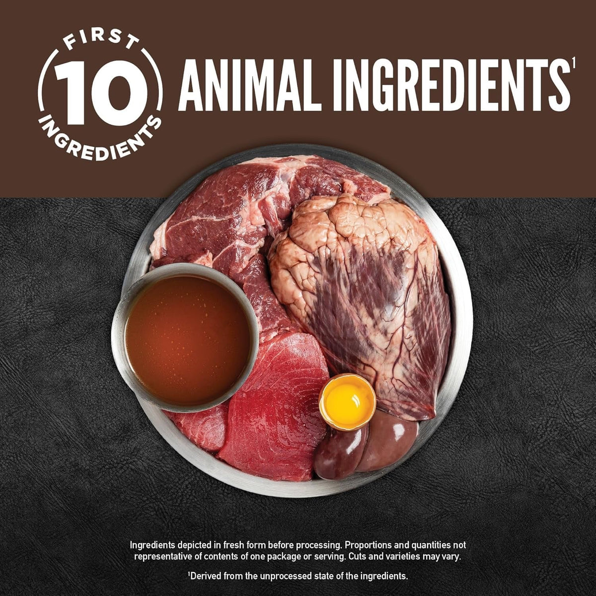 Wet cat food meal with sliced meats and small bowl of brown broth