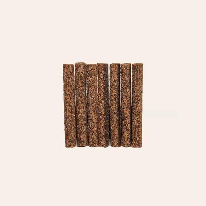 Bundle of brown dog treat sticks