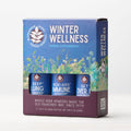 Herbal supplement 3-pack box with three bottle labels and Winter Wellness branding