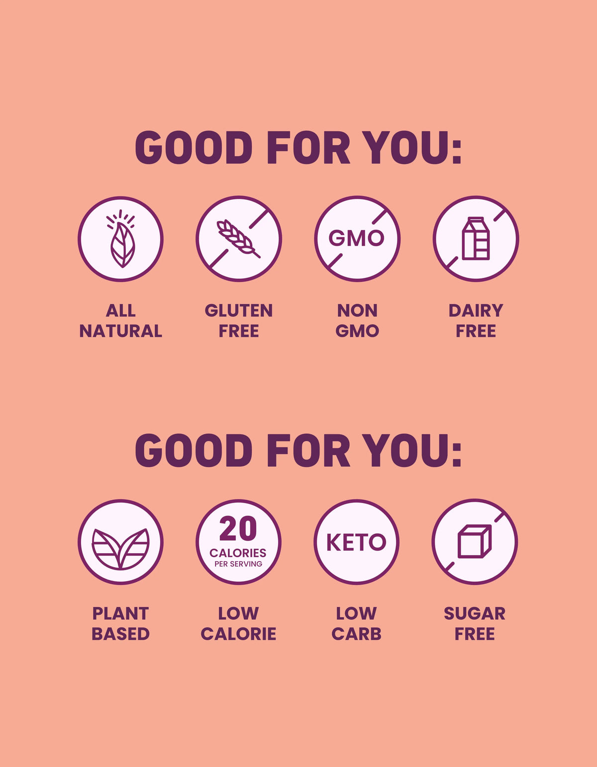 FreeStyle Kalamata olives label icons: all natural, gluten free, non-GMO, dairy free