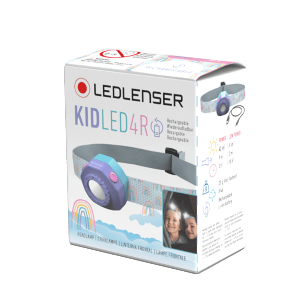 Retail box for Kidled4R rechargeable kids headlamp