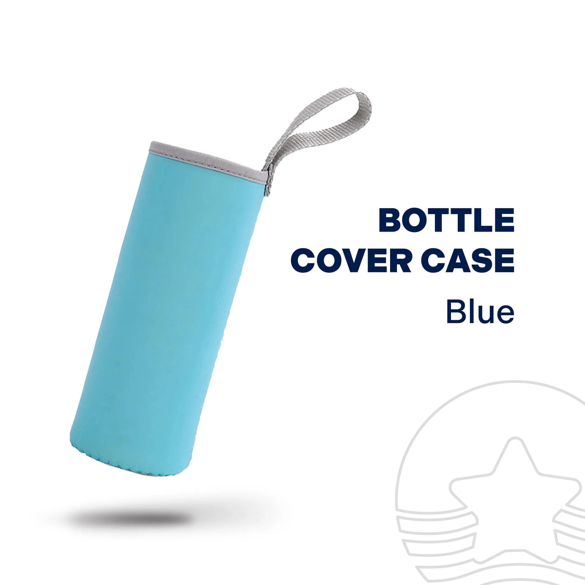 Blue bottle cover case with loop strap