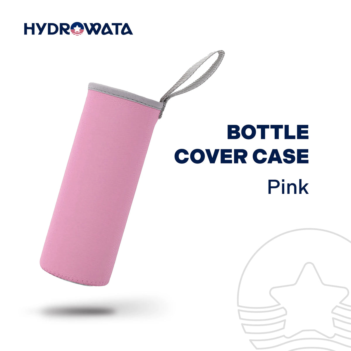 Pink bottle cover case with loop strap
