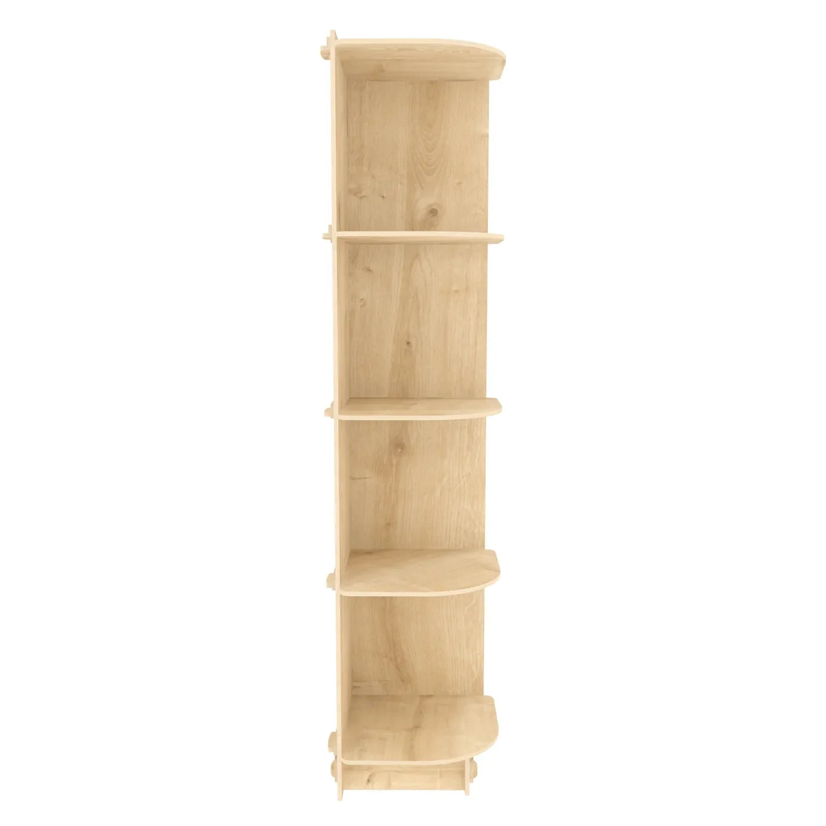 Liva 54" Tall MDF Corner Bookcase | Bookshelf | Display Unit