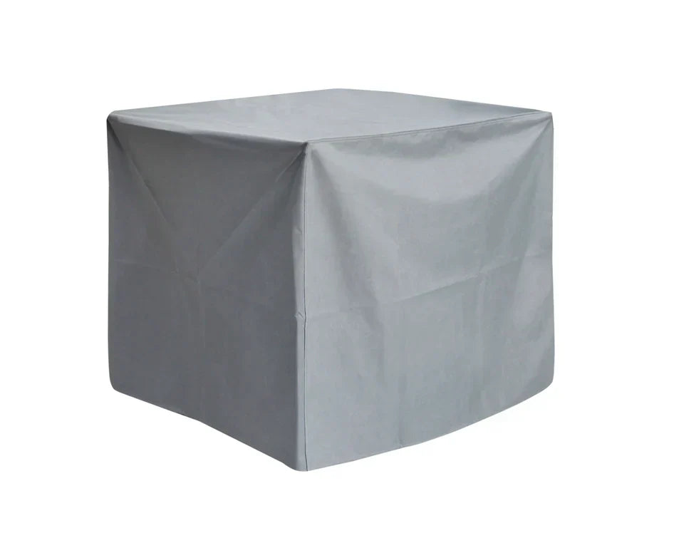 Outdoor arm chair cover in gray fabric