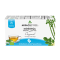 Miracle Tree Moringa original organic caffeine-free herbal tea box with cup graphic