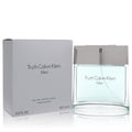 Men's eau de toilette spray bottle with box, clear glass and silver cap