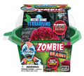 Zombie brains micro dome terrarium kit in green plastic with illustrated packaging and clear dome.