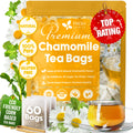 Chamomile tea bag package, 60-count pack, natural chamomile flower tea bags