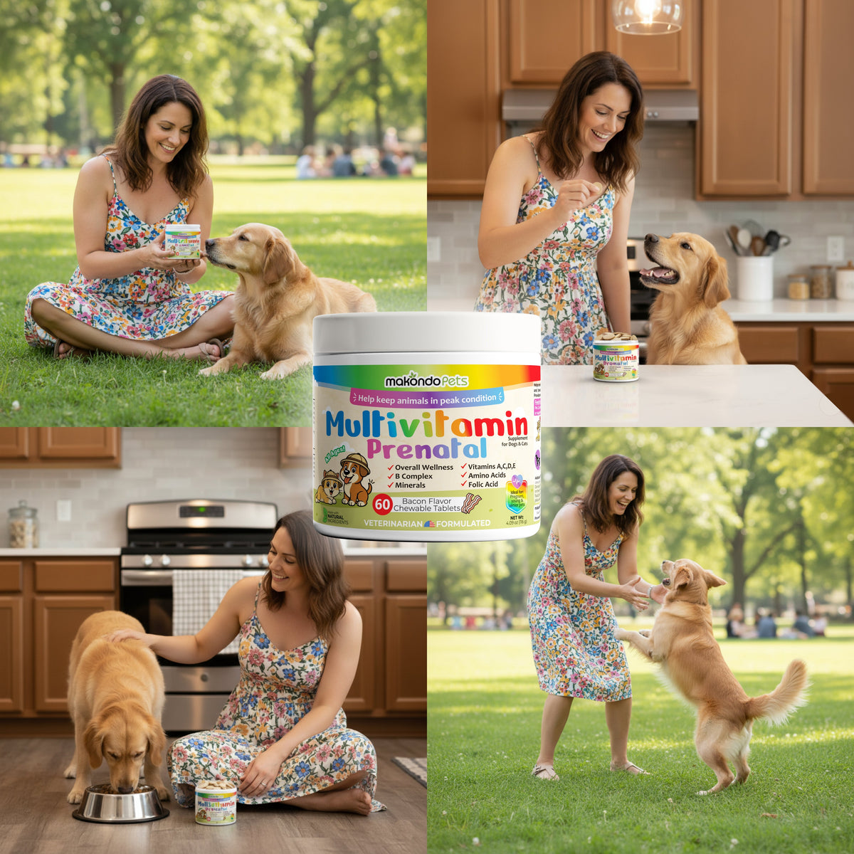 Prenatal multivitamin tablets for dogs and cats product box, 60 tablets