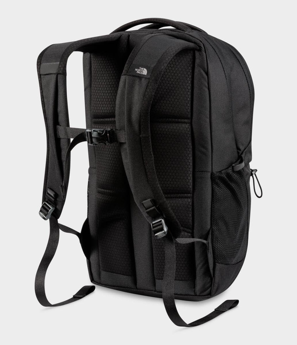 Jester laptop backpack, black back panel with padded straps and grab handle