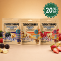 TUMMYDROPS ginger flavored dietary supplement candy pouch set, bundle of 3