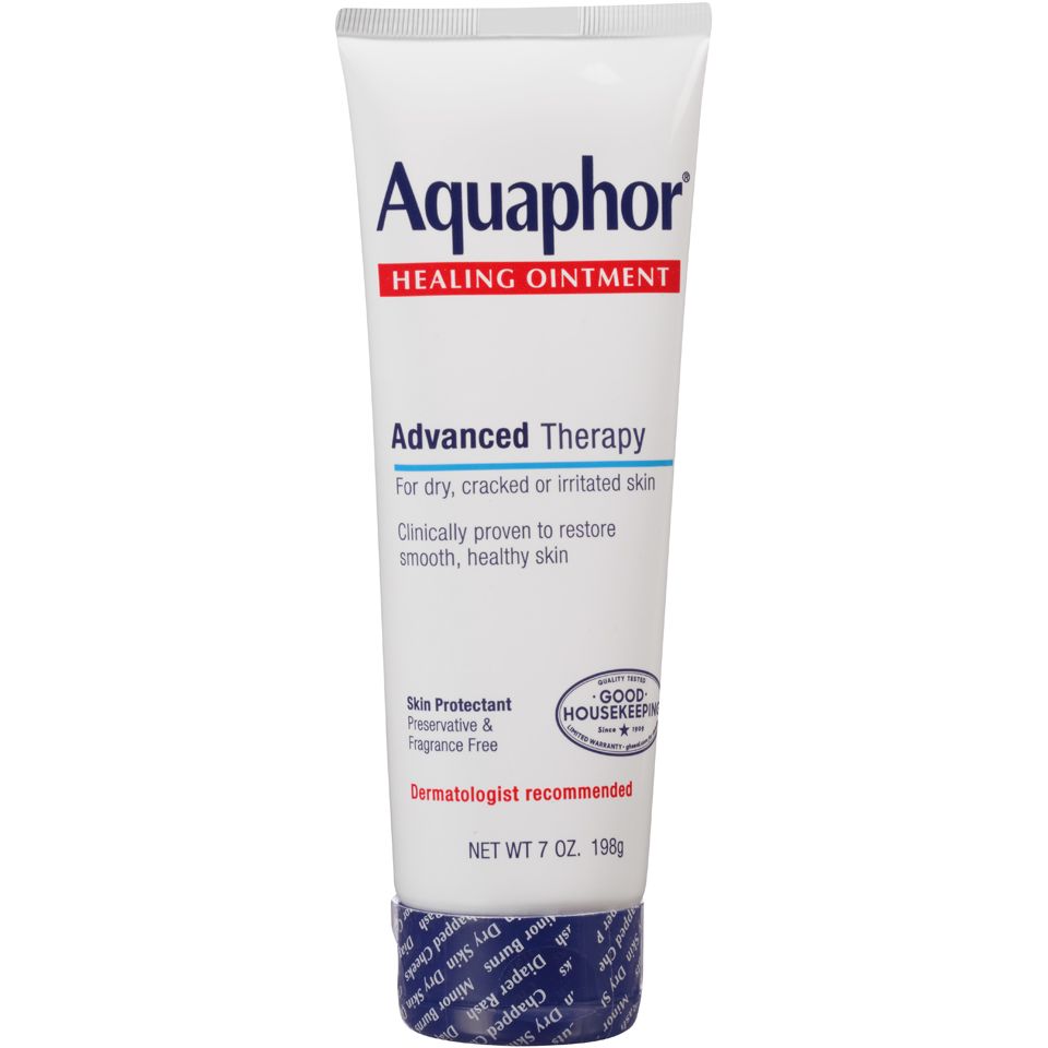 Aquaphor Healing Ointment Advanced Therapy skin protector tube, 7 oz, white/blue label