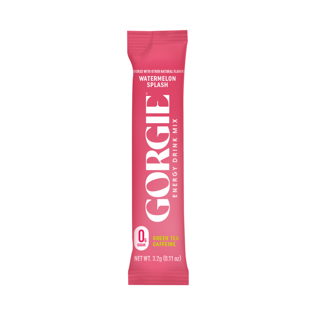 GORGIE energy drink mix packet, Watermelon Splash flavor, 1 single serve