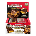 Allmax Hexapro protein bar box, chocolate peanut butter cup flavor