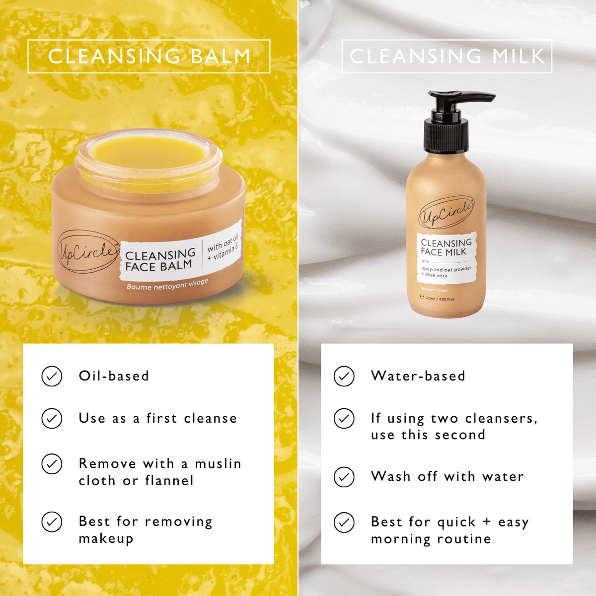 Cleansing face milk pump bottle, water-based facial cleanser