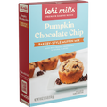 Lehi Mills Pumpkin Chocolate Chip Muffin Mix box, premium baking mix packaging