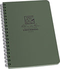 Rite In The Rain waterproof notebook, green spiral-bound cover with logo