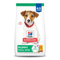 Puppy dry dog food bag, small bites, chicken & brown rice, 4.5 lb
