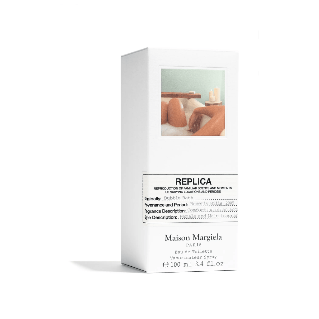 Maison Margiela Replica Bubble Bath EDT spray retail box, 3.4 fl oz