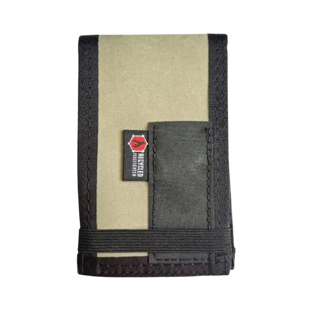 Rite in the Rain notebook cover, beige front with dark gray pocket and black edge trim