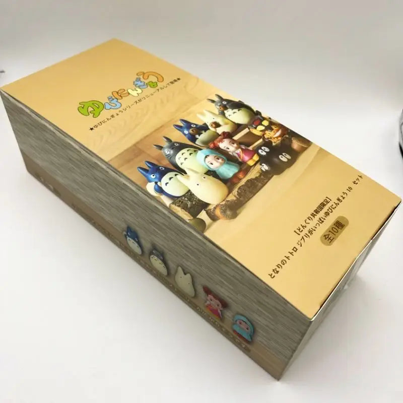 Carton blind box package with character group artwork on the top panel
