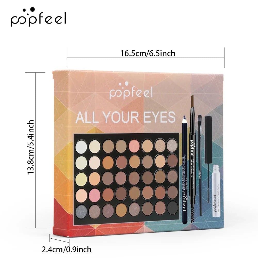 POPFEEL eye makeup set box, 16.5 cm wide and 13.8 cm tall
