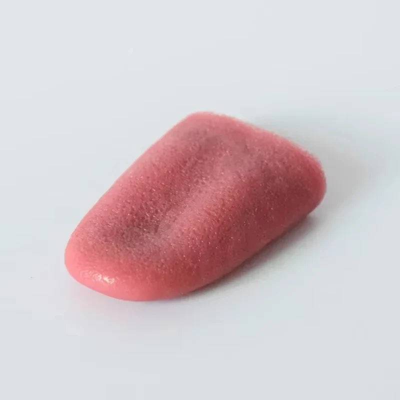 Pink foam prank novelty toy shaped like a tongue.