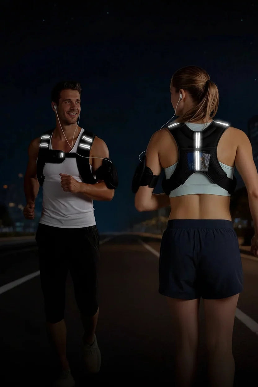 Reflective Body Weight Vest for Running & Strength Training