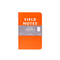 Field Notes Expedition 3-pack memo notebooks, orange covers, set of three