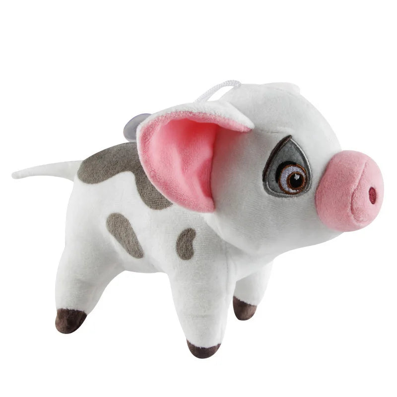 Plush toy pig costume accessory with floppy ears and pink snout