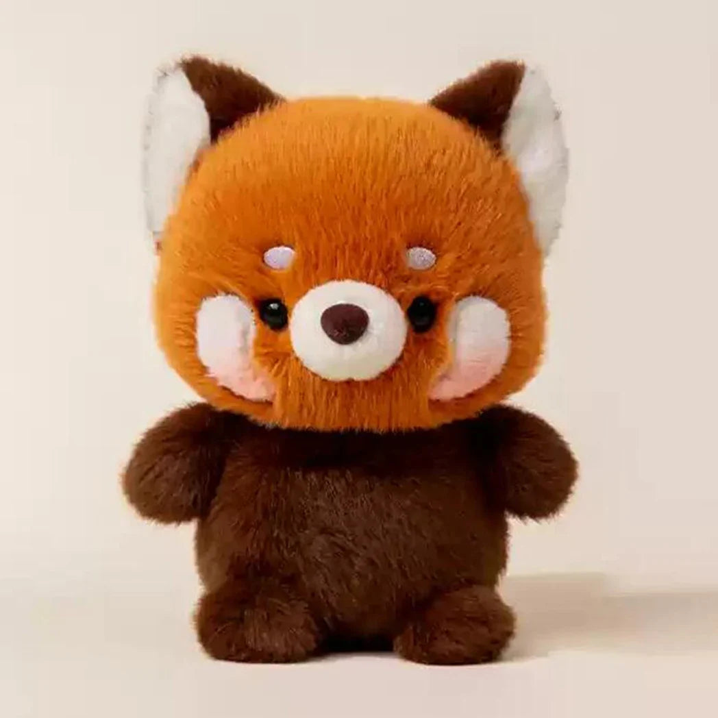 15cm plush otter doll, brown fur with white face and small rounded ears