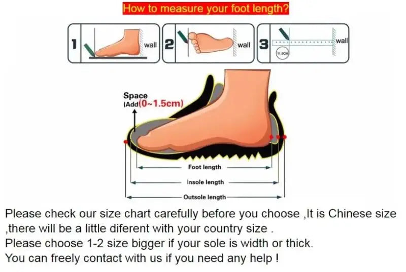 Women’s flat shoe size measurement chart with foot length guide