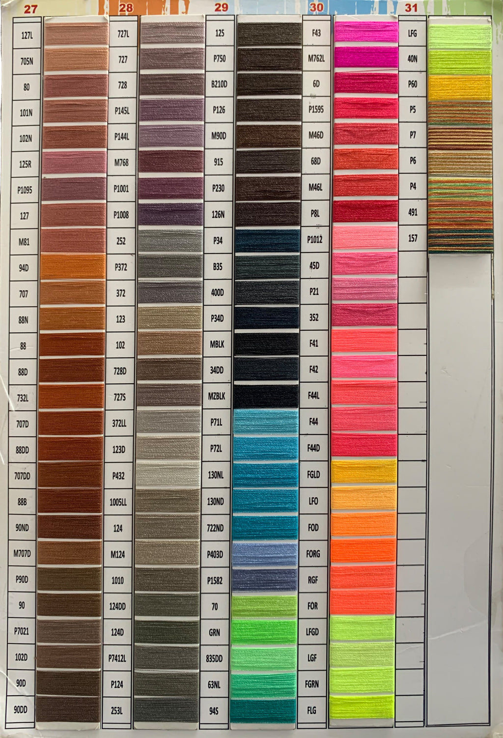 Wavy applique embroidery border fabric swatch, multicolor vertical strips