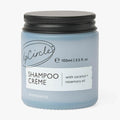 UpCircle shampoo creme jar, light blue with black screw lid, 100 ml.