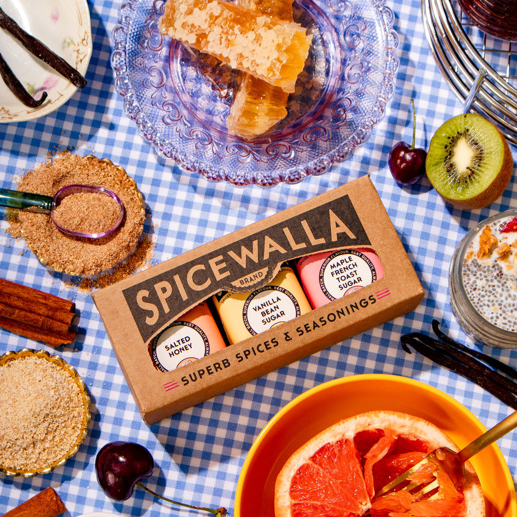 Spicewalla signature sugar collection seasoning box with sweet and spice flavors