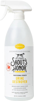 Skout's Honor urine destroyer professional strength spray bottle, 35 oz front view