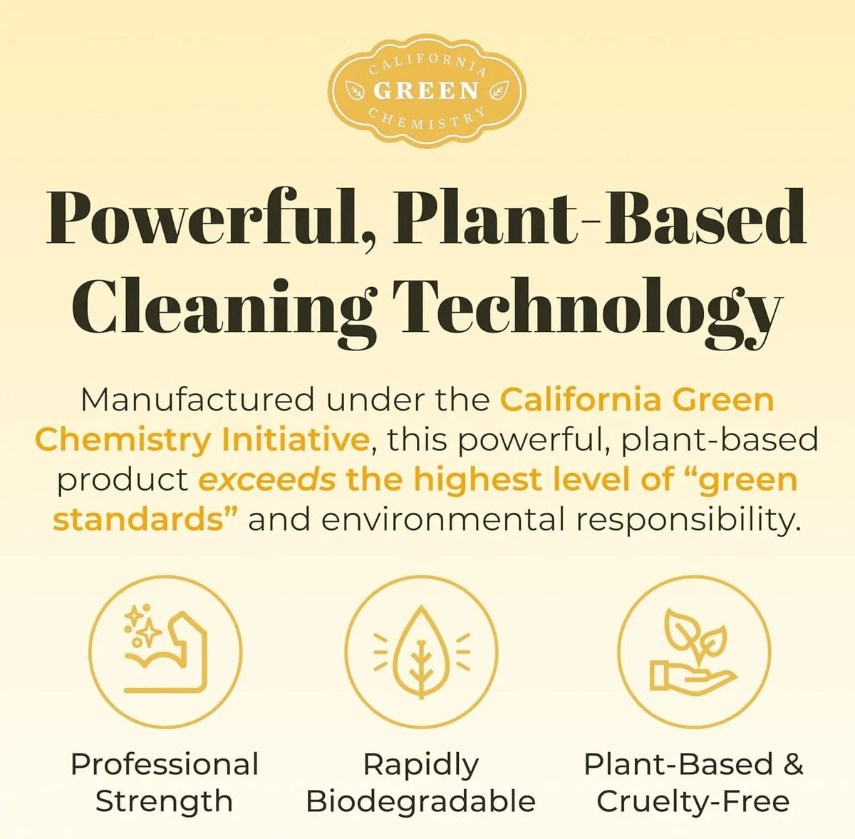 Skout's Honor plant-based cleaning technology label graphic