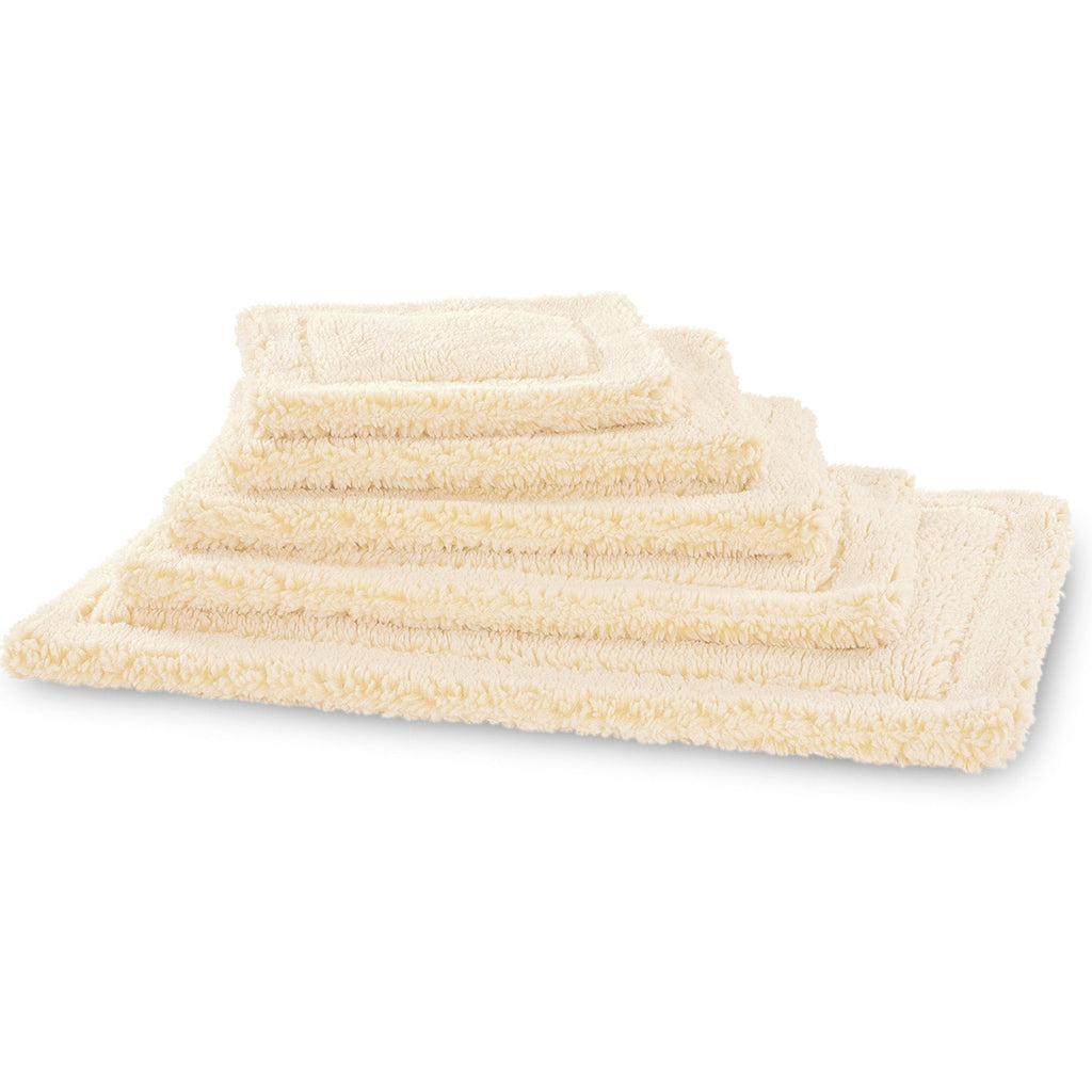 Natural fleece mat cat and dog bed with layered, ribbed top
