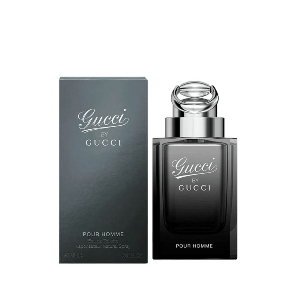 Gucci Pour Homme tester bottle with matching box, dark glass and silver cap