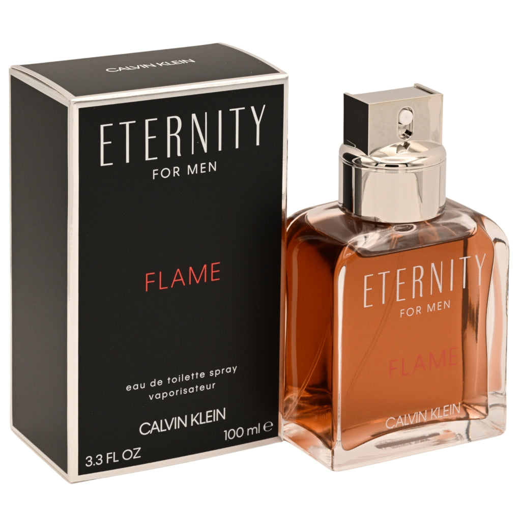 Calvin Klein Eternity Flame for Men eau de toilette spray, box and bottle