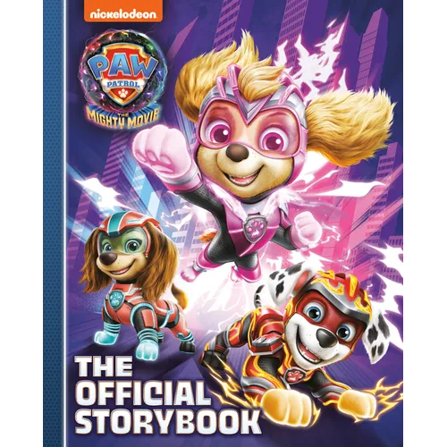 Hardcover official storybook with Paw Patrol Mighty Movie character cover art.