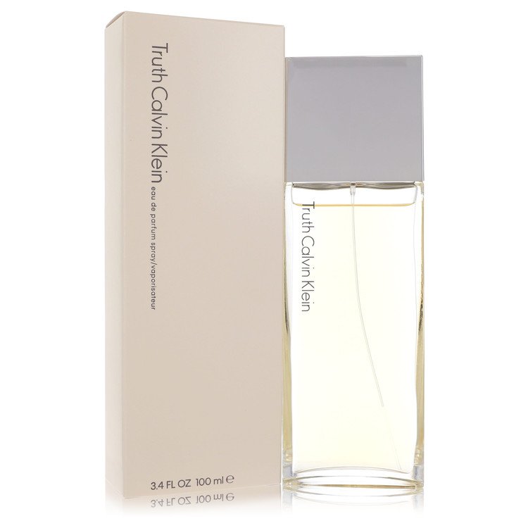 Calvin Klein Truth eau de parfum spray bottle with box, clear glass