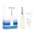 2-piece fragrance gift set with EDT spray bottle, body cream tube, and product box