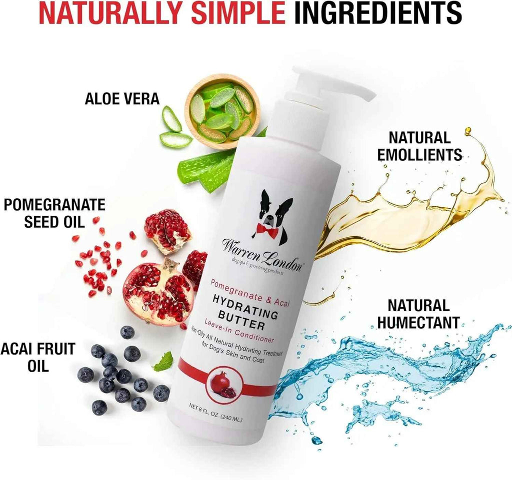 Warren London pomegranate and acai leave-in butter conditioner bottle