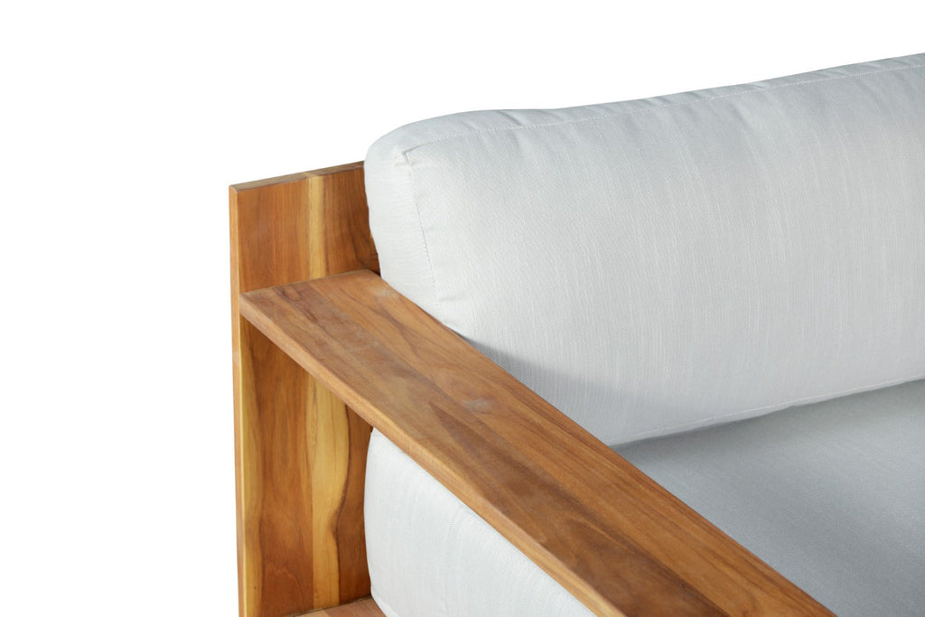 Imperial Grove Outdoor Solid Teak Wood Sofa - 84"